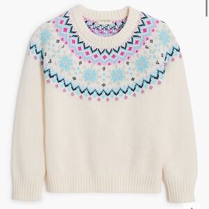 J Crew Factory Girls Fair Aisle Sweater